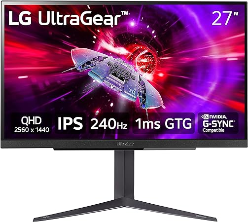Photo 1 of LG UltraGear 27" 1440p HDR 240 Hz Gaming Monitor