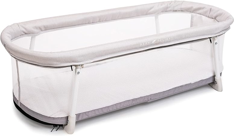 Photo 1 of Baby Delight Snuggle Nest Bassinet, Portable Baby Bed, for Infants 0 – 5 Months, Driftwood Grey
