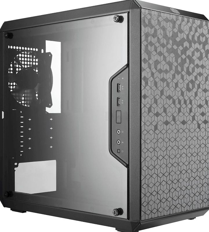 Photo 1 of Cooler Master MasterBox Q300L Micro-ATX Tower with Magnetic Design Dust Filter, Transparent Acrylic Side Panel, Adjustable I/O & Fully Ventilated Airflow, Black (MCB-Q300L-KANN-S00)
