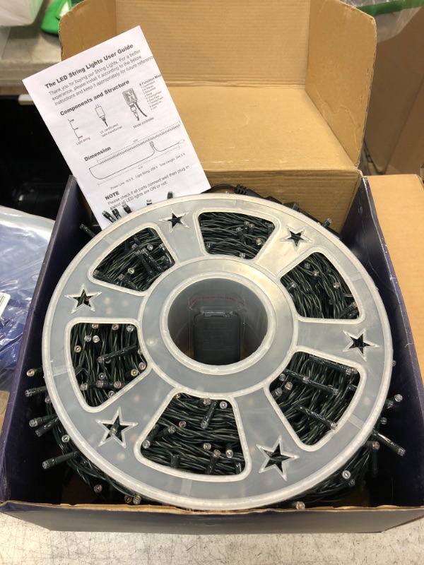 Photo 1 of WATERGLIDE 1000 LED Christmas String Lights, 328 FT Green Wire LED Decorative Fairy Lights with Remote & 8 Modes, Waterproof for Outdoor Xmas Holiday Party Garden Wedding Home Decor, Multicolor