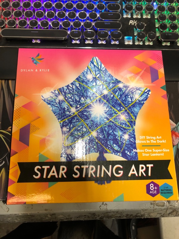 Photo 3 of +++SEALED+++ CREATIVEHOME Make a Glows Star Lantern with 30 Multi-Colored LED Bulbs - Kids Gifts - 3D String Art Kit for Kids - DIY Arts & Craft Kits - Crafts for Girls and Boys Ages 8-12
