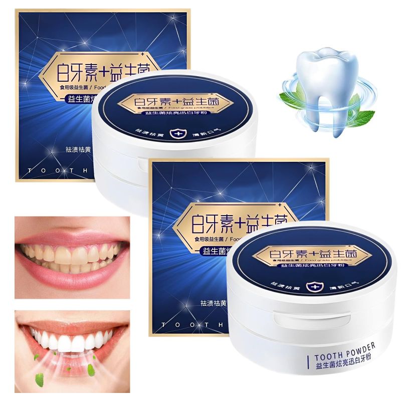 Photo 1 of 2PCS Miyanxi Tooth Powder, Teeth Whitening, Miyanxi Teeth Whitening Powder for Tooth Whitening, Tooth Whitening Effective Remover Stains from Coffee, Yellow Teeth.