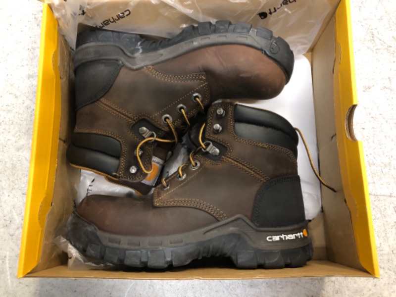 Photo 2 of Carhartt Women's Rugged Flex 6" Comp Toe Work Boot Construction 7 Brown