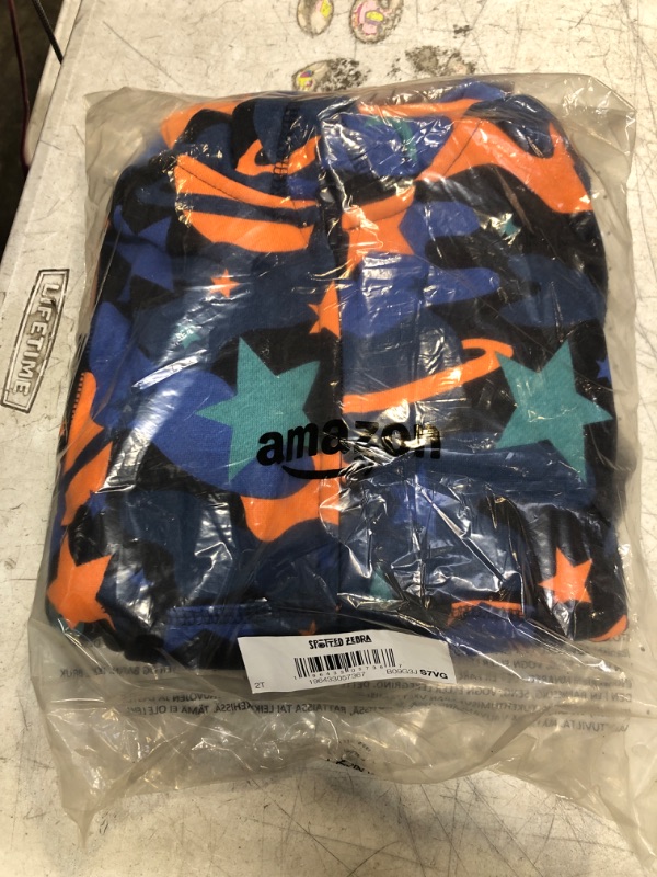 Photo 2 of Amazon Essentials Toddler Boys' Sweatsuit, T-Shirts, Shorts Mix-and-Match Outfit/Gift Sets (Previously Spotted Zebra), Outer Space, 2T
