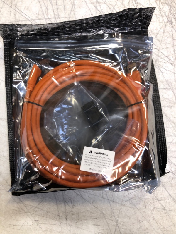 Photo 2 of Sonzol USB 3.0 to USB-C Right Angle Cable (16.3 feet), for Power Delivery, Fast Transfer and Connection Between Camera and Computer,High Visibility Orange (5m)
