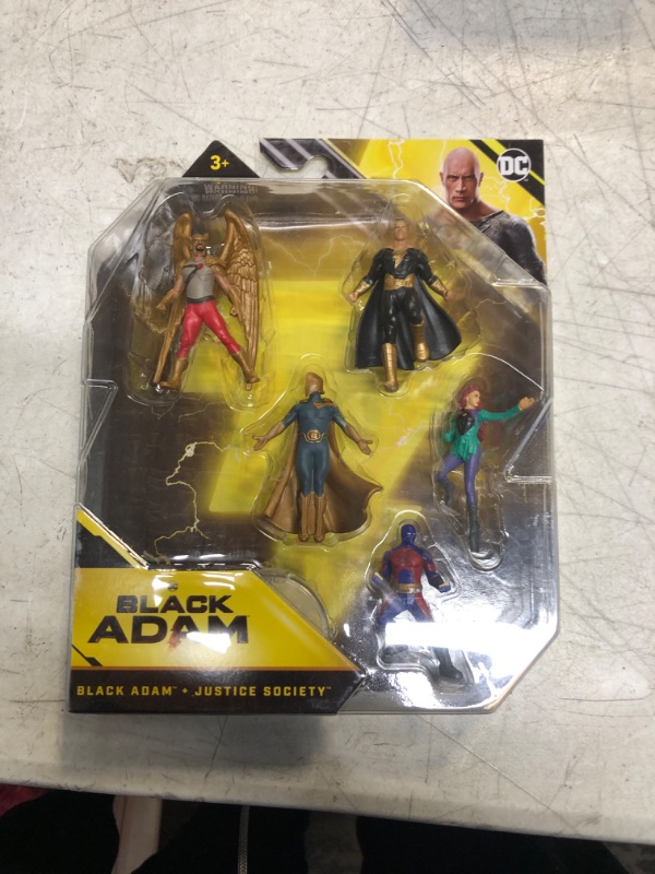 Photo 2 of DC Comics, Black Adam Justice Society Set 5-Pack, 2-Inch Action Figures with Stands, Black Adam Movie Collectible Kids Toys, Ages 3 and Up