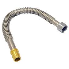 Photo 1 of 3/4 in. Brass PEX-A Expansion Barb x 3/4 in. FNPT x 18 in. Corrugated Stainless Steel Water Heater Connector
