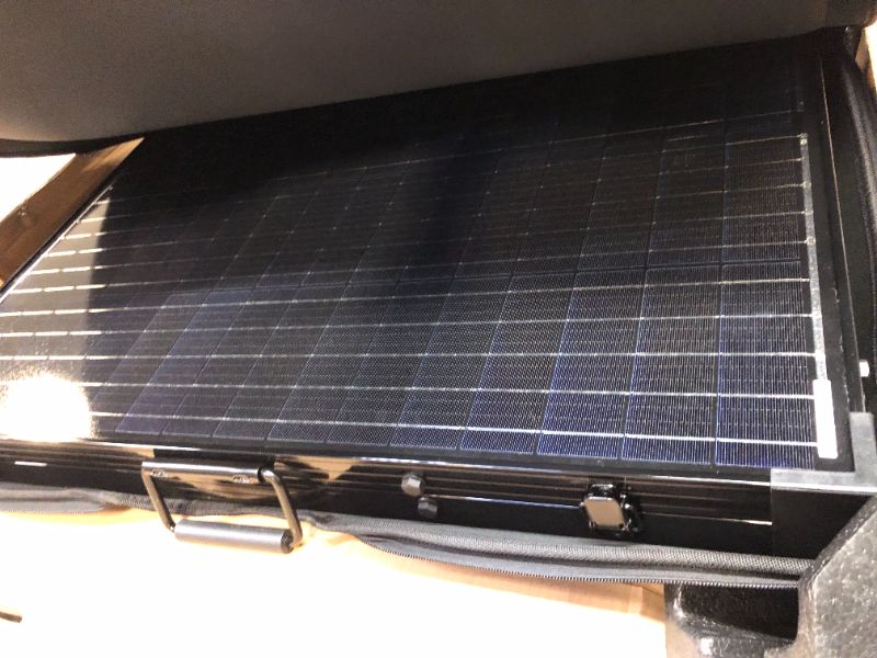 Photo 2 of 200-Watt 12-Volt Monocrystalline Foldable Suitcase Off-Grid Solar Power Kit with Voyager