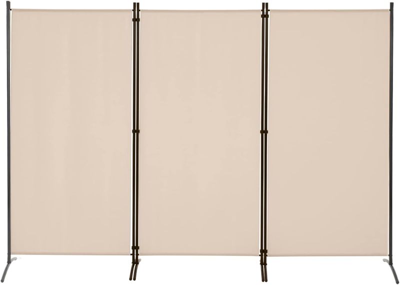 Photo 1 of  3 Panel Portable Room Divider Folding Partition Privacy Screen 6 FT Room Separator Freestanding Wall Divider for Office,Bedroom