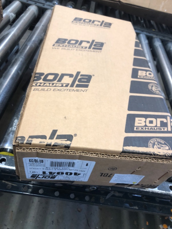 Photo 1 of Borla 40941 Oval XR-1 Stainless Sportsman Racing Muffler Silver, 17"