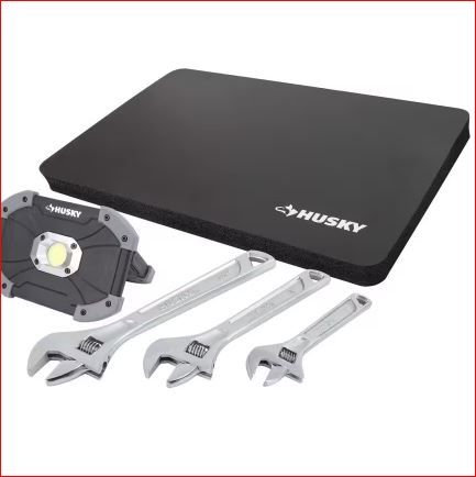 Photo 1 of Adjustable Wrench Set (3-Piece) 1000 Lumen LED Utility Light and Kneeling Pad
