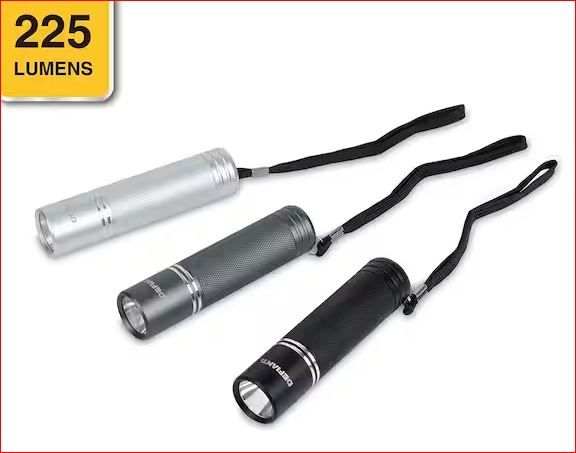 Photo 1 of 225 Lumens Aluminum Flashlight (3-Pack)
