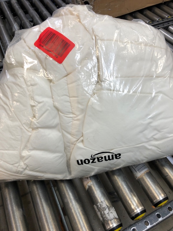 Photo 2 of Amazon Essentials Women's Oversized Long Puffer Jacket (Available in Plus Size) XX-Large Eggshell White