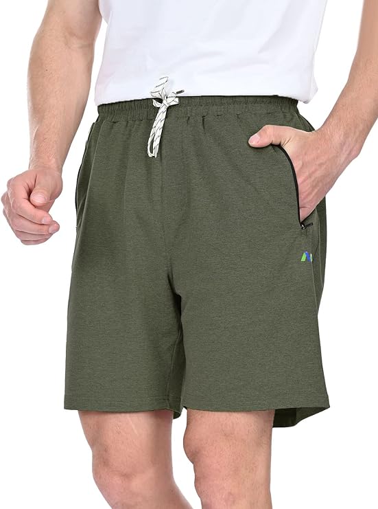 Photo 1 of Men's Workout Shorts Quick Dry Running with Zipper Pockets Lightweight Training Jogger Athletic Pants XXL