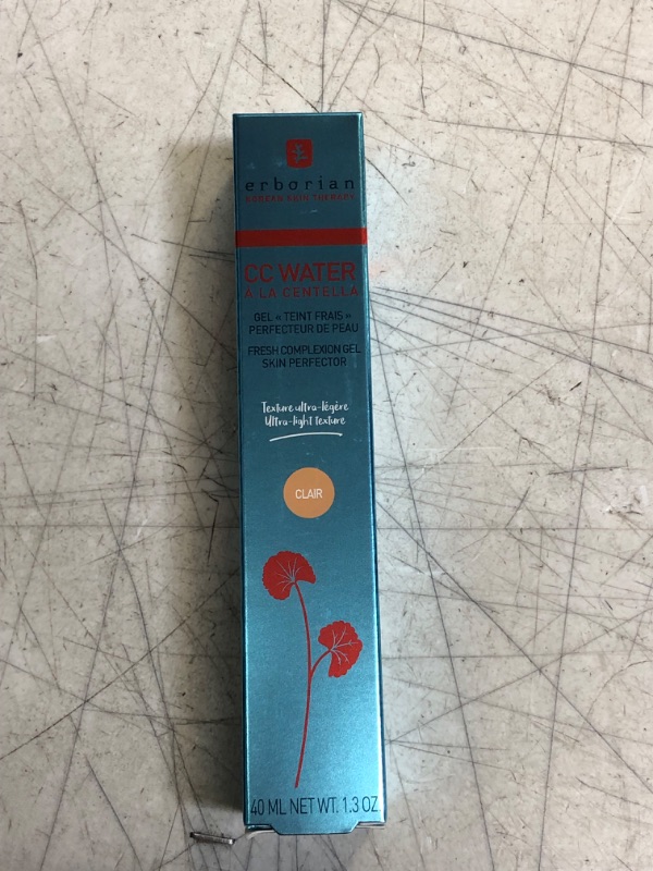 Photo 2 of Erborian Color Correcting CC Water With Centella Asiatica and Hyaluronic Acid, Light Aqua Gel Facial Concealer With Illuminating Finish Soothes And Hydrates - Korean Skincare Skin Perfector Claire 1.30 Ounce (Pack of 1)