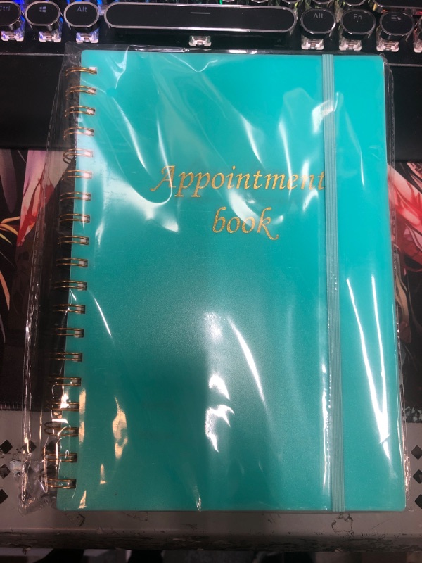 Photo 2 of Appointment Book Planner Undated, 7x10" Weekly Work Organizer Planner With Hourly Schedule, Twin Wire Binding, Flexible Cover, Back Pocket, 196 Pages Thick Paper,Teal