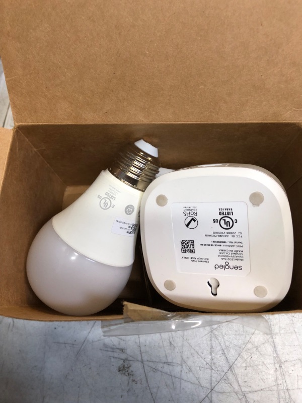 Photo 2 of Sengled Smart Light Bulb Starter Kit, Smart Bulbs that Work with Alexa, Google Home, Color Changing Light Bulb, Alexa Light Bulbs, A19 E26 Dimmable Bulbs 800LM, 8.6W (60W Equivalent), 2 Pack with Hub
