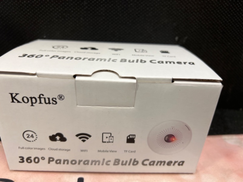 Photo 3 of Panoramic Security Bulb Camera with Card