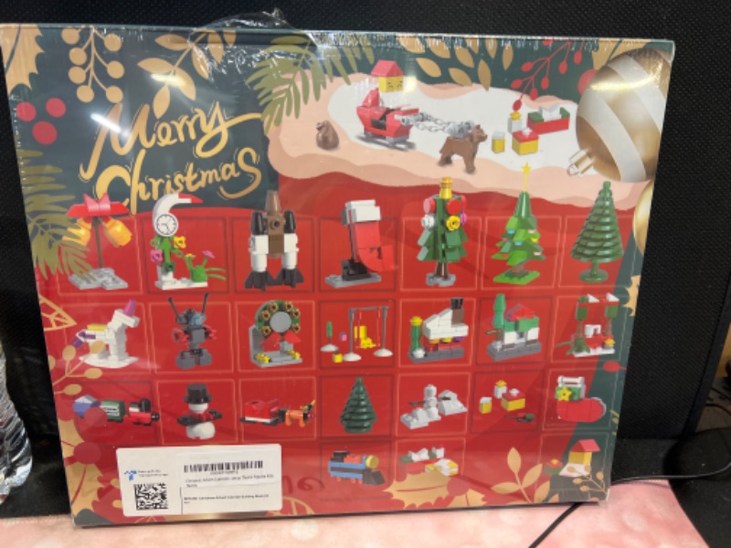 Photo 2 of Christmas Brick Figures Surprise Blind Box 24 Calendar Countdown Gift Box Nutcracker Brick Figures Blind Box