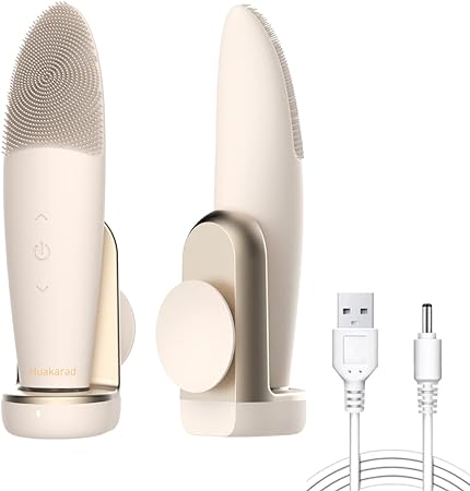 Photo 1 of Face Cleansing Brush Shape is Perfect for Getting Around All The Areas of Face, Facial Scrubber for Cleansing and Skin Exfoliating - with a Induction Charging Equipment