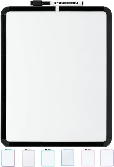 Photo 1 of Mr. Pen- Dry Erase Board, 8 x 10  Black Frame, Small White Board, Small Dry Erase Board for Fridge, Dry Erase Board Small   2 pcs 