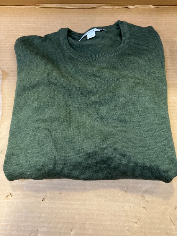 Photo 2 of Amazon Essentials Men's Crewneck Sweater (Available in Big & Tall) XX-Large Olive Heather