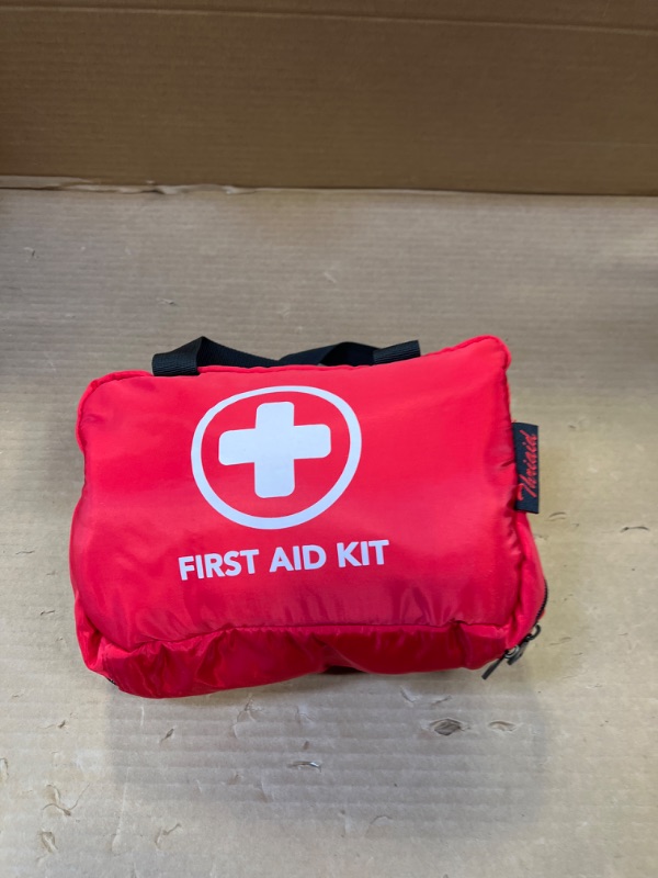 Photo 1 of  Compact First Aid Kits Car Emergency First Aid Supplies for Business Travel Survival Gear and Equipment Home First Aid Kit Essentials for Car Outdoor Adventure, Red 1st Aid