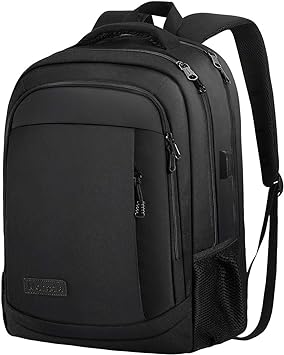 Photo 1 of Monsdle Travel Laptop Backpack Anti Theft Backpacks with USB Charging Port, Travel Business Work Bag 15.6 Inch College Computer Bag for Men Women, Black