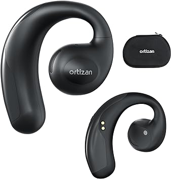 Photo 1 of Ortizan Open Ear Headphones-Wireless Earbuds with Earhooks Bluetooth 5.3 and IP67 Sweatproof- Air Conduction Headphones with Dual 16mm Dynamic Drivers HiFi Stereo Sound for Sports(I9,Black)