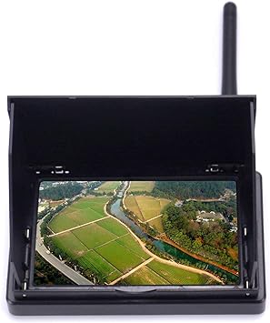 Photo 1 of Readytosky 4.3" FPV Monitor 48CH 480 x 272 LCD Reciever Monitor Auto Search with OSD Built-in Battery+Sunshade Hood for FPV Drone Quadcopter