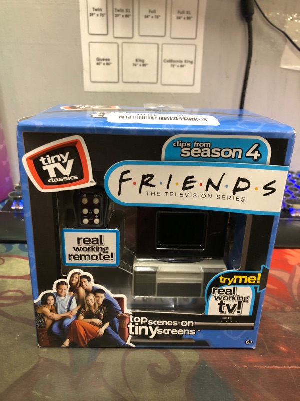 Photo 2 of Basic Fun New Fall '21 - Tiny TV Classics - Friends Edition - Newest Collectible from Watch top Friends Scenes on a Real-Working Tiny TV (with Working Remote)!