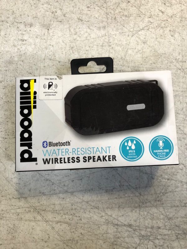 Photo 3 of billboard Water-Resistant Bluetooth Speaker, Black