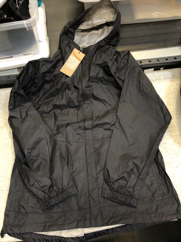 Photo 1 of Black Windbreaker Jacket Large 