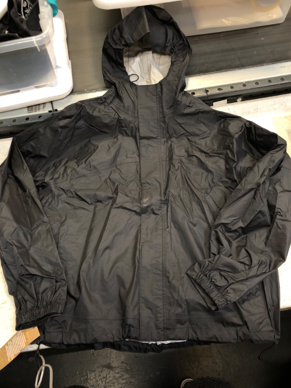 Photo 1 of Black Windbreaker Jacket Large 