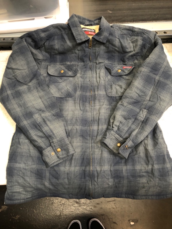 Photo 1 of Blue Flannel Jacket Large 