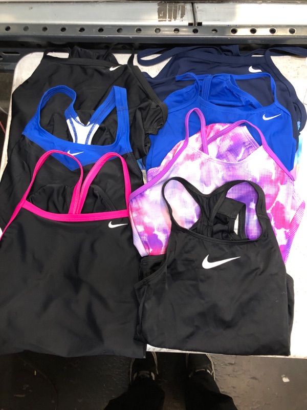Photo 1 of 7 Pack Nike One Piece Swim Suits Various Sizes 