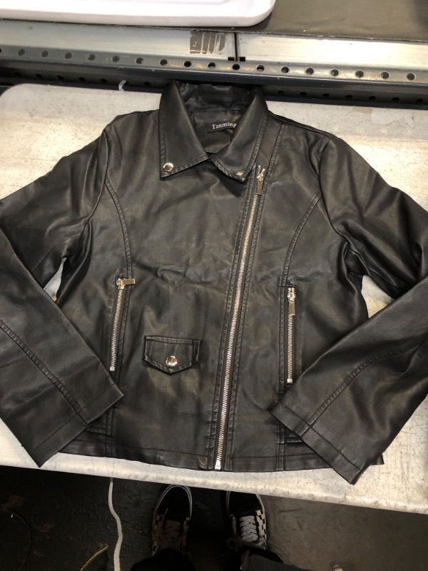 Photo 1 of Faux Leather Jacket Medium 