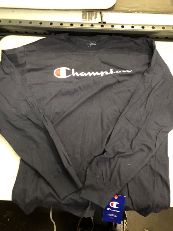 Photo 1 of Champion Navy Blue Long Sleeve Large 