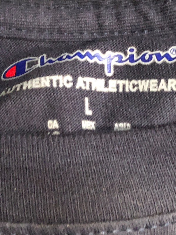 Photo 2 of Champion Navy Blue Long Sleeve Large 