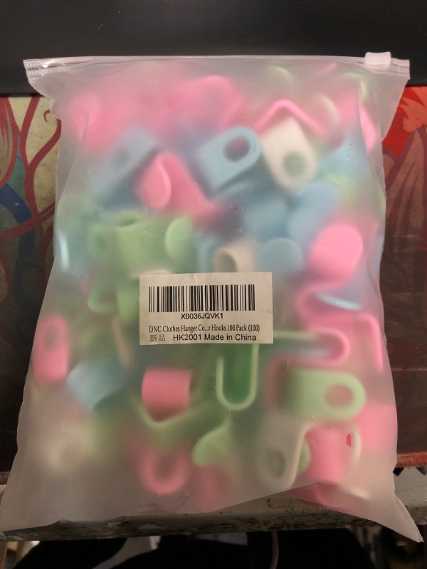 Photo 1 of DNC Clothes Hanger Connector Hooks, 100 Pack Plastic Magic Hangers Space Saving Clothes Hangers Organizer Smart Closet Space Saver