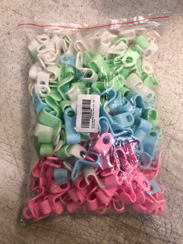 Photo 2 of 300 PCS Clothes Hanger Connector Hooks, 4 Colors Magic Hanger Organizer?Space Saving Clothes Hangers for Clothes Organizer