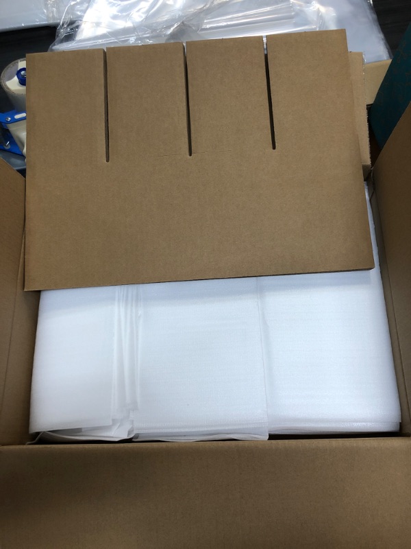 Photo 2 of 6 Sets Glass Divider Kits for Moving, Kitchen Moving Box Kit Dish Packing Moving Boxes, Kitchen Dish Packing Kit with 72 pcs Foam Pouches Fits in 16 x 12 x 12 Inch Box for Packing Shipping 180+135+150GSM 6 Sets