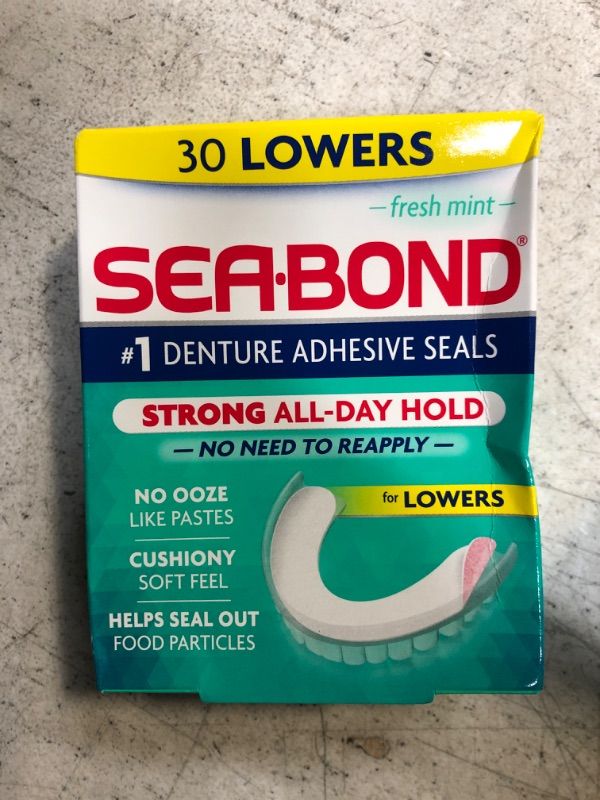 Photo 1 of Denture Adhesive Wafers for Lowers Fresh Mint