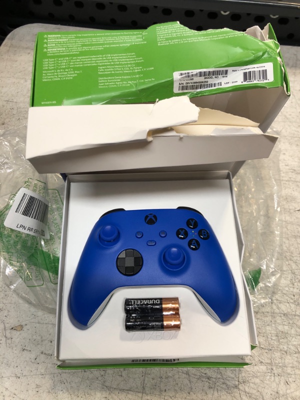 Photo 2 of Xbox Core Wireless Controller for Xbox Series X|S, Xbox One, and Windows Devices – Shock Blue