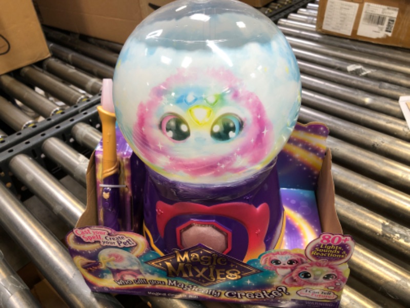 Photo 2 of Magic Mixies Magical Misting Crystal Ball with Interactive 8 inch Pink Plush Toy and 80+ Sounds and Reactions