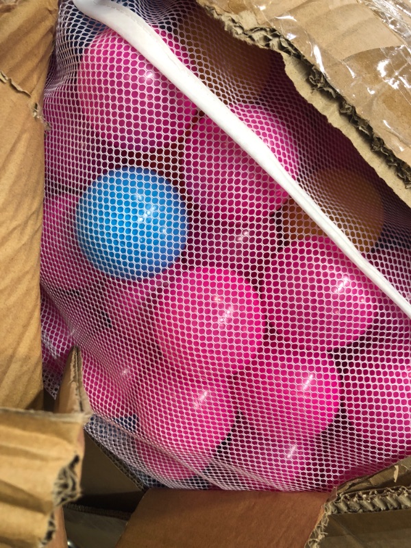 Photo 1 of 1000 Ball Pit Balls for Baby and Toddler Phthalate Free BPA Free Crush Proof Plastic  Pit Balls in Reusable Play Toys for Kids with Storage Bag