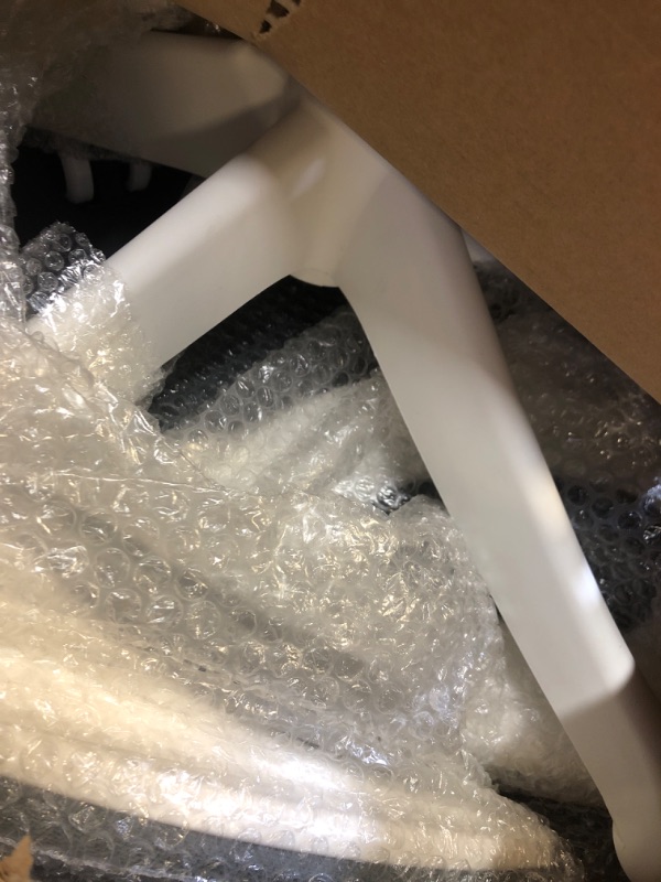 Photo 1 of Monhey Office Chair - Ergonomic Office Chair with Lumbar Support & 3D Headrest & Flip Up Arms Home Office Desk Chairs Rockable Swivel High Back Computer Chair White Frame Grey Mesh Study Chair H Grey