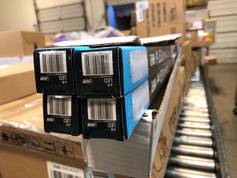View 2 of Feit Electric T8 LED Bulbs 4 Foot, 32 Watt Equivalent, Type A Tube Light, Plug & Play, T8 or T12 LED Tube Light, LED Fluorescent Replacement, Frosted, T48/850/LEDG2/4,5000K Daylight, 4 Pack 5000k (Daylight)