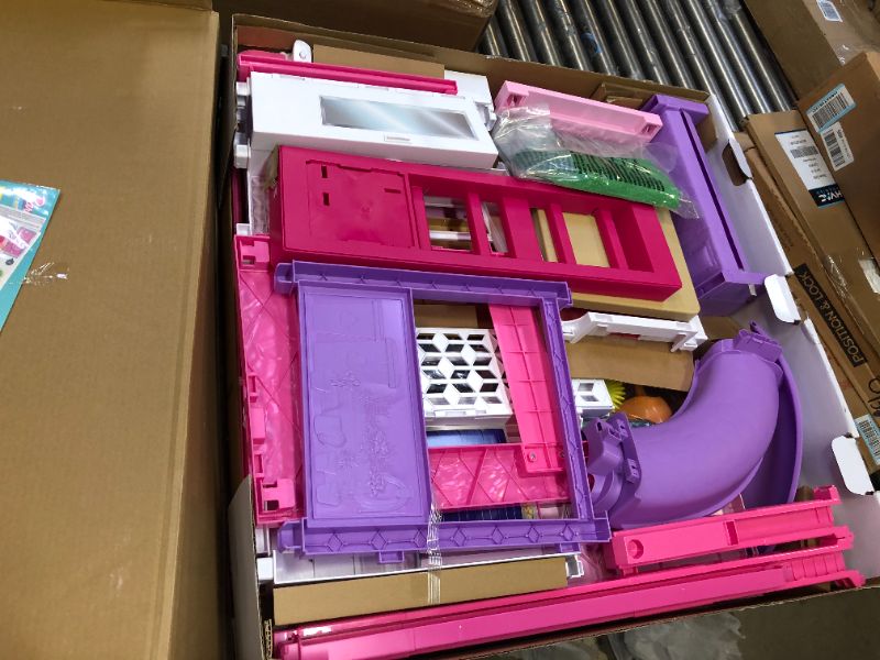 Photo 2 of Barbie Dreamhouse, Doll House Playset with 70+ Accessories Including Transforming Furniture, Elevator, Slide, Lights & Sounds Wheelchair Accessible Elevator