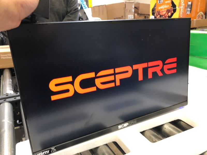 Photo 2 of Sceptre E225W-19203RTA 22 Inch LED Ultra Thin 75 hz 5 ms Adaptive Sync Compatible 2x HDMI VGA Computer Monitor with Built In Speakers, Black